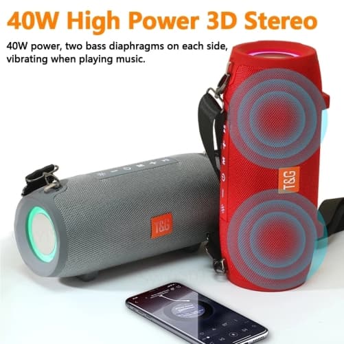 BLACK TG322 40W WATERPROOF BLUETOOTH SPEAKER Shop Xtreme
